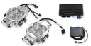 Holley 550-1080: 550-1080 Terminator X Stealth 4500 Dual Throttle Body (2 x 4) EFI System [Shiny Finish]