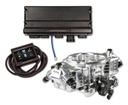 Holley 550-1063: 550-1063 Terminator X Max Stealth 4150 EFI System with Transmission Control for GM LS Engines with 58x Ignition [Shiny Finish]