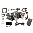 FITech Fuel Injection 93062: Go EFI 2x4 625 HP Dual Quad Throttle Body Fuel Injection Master Kit [with CDI Box] Matte Black