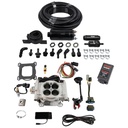 FITech Fuel Injection 93101: Go EFI-4 600 HP Throttle Body Fuel Injection Master Kit [In-line Fuel Pump and CDI Box] Bright Aluminum
