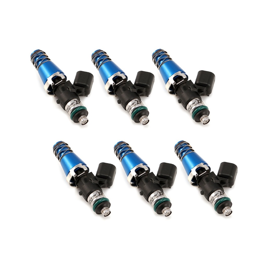 Injector Dynamics 13006011146: 1300.60.11.14.6 1340cc Fuel Injector Set, 60 mm Length, 11 mm Blue Top, 14 mm Lower O-Ring