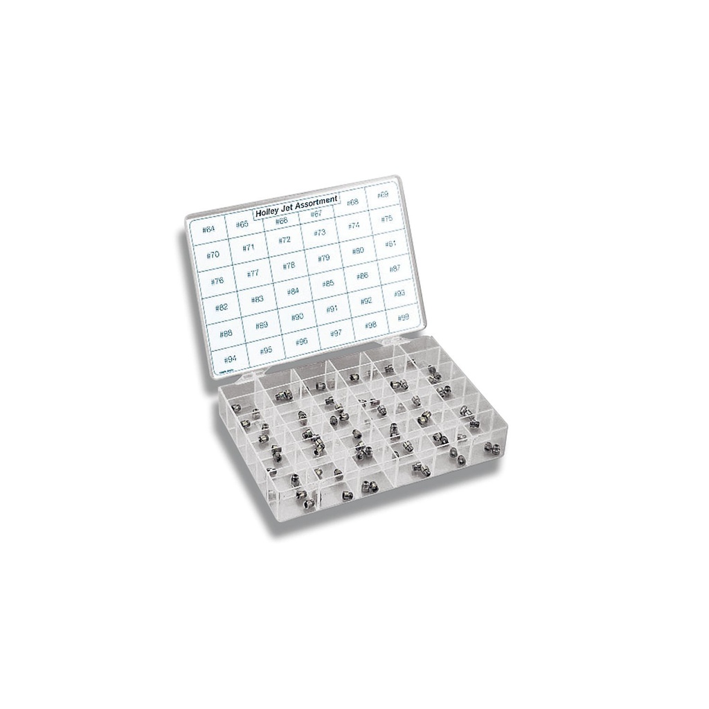 Holley 36-181: 36-181 Jet Assortment Kit 36 Pairs / Sizes 64-99