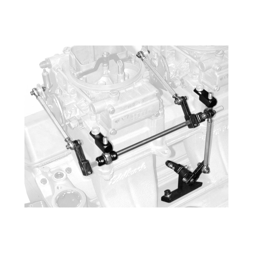 Edelbrock 7071: Street Tunnel Ram Side-Mount Throttle Linkage For 350-7110 Small Block Chevy