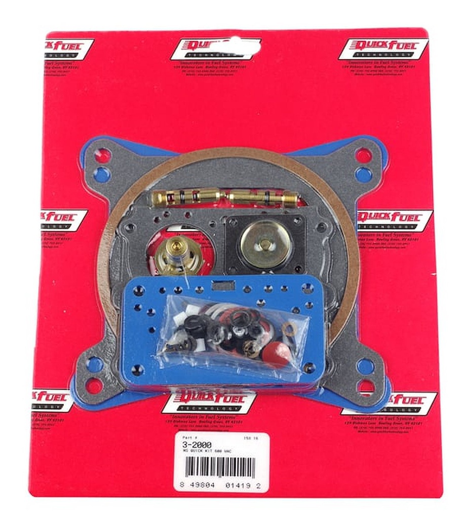 Quick Fuel 3-2000QFT: Non-Stick Carburetor Rebuild Kit