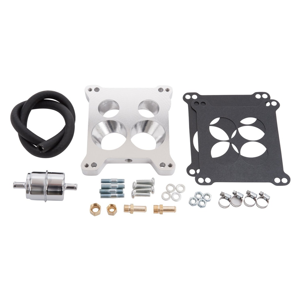 Edelbrock 2697: Quadrajet Carburetor Replacement Adapter Kit