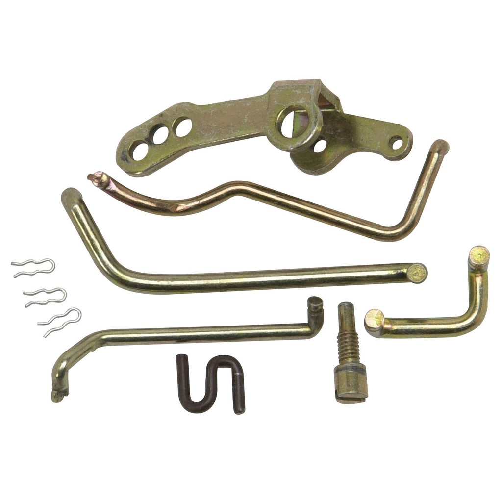 Edelbrock 1473: Replacement Performer Series Carburetor Linkage Kit with Gold Finish