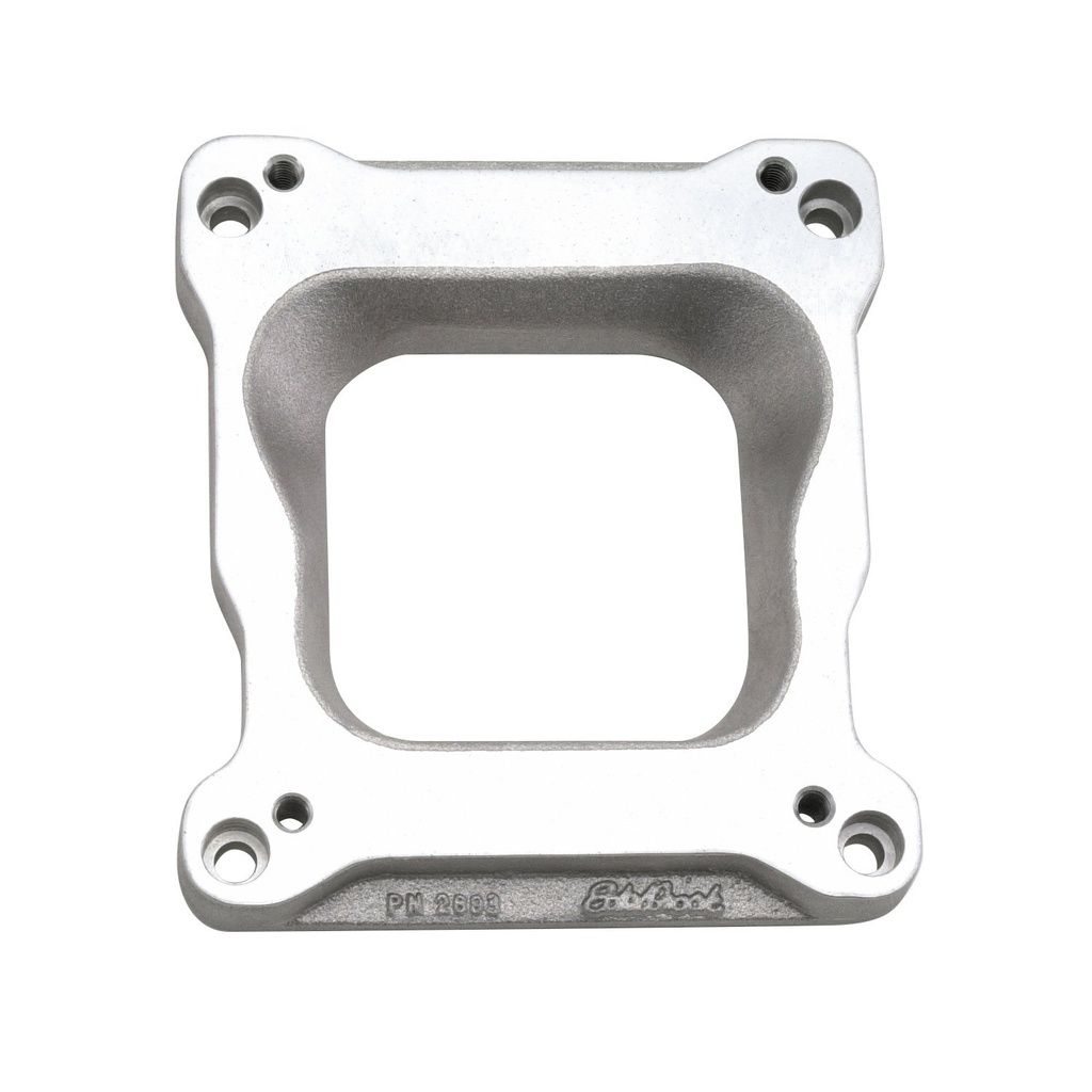 Edelbrock 2693: Competition Carburetor Adapter for Quadrajet to Square Bore Single-Plane Manifold