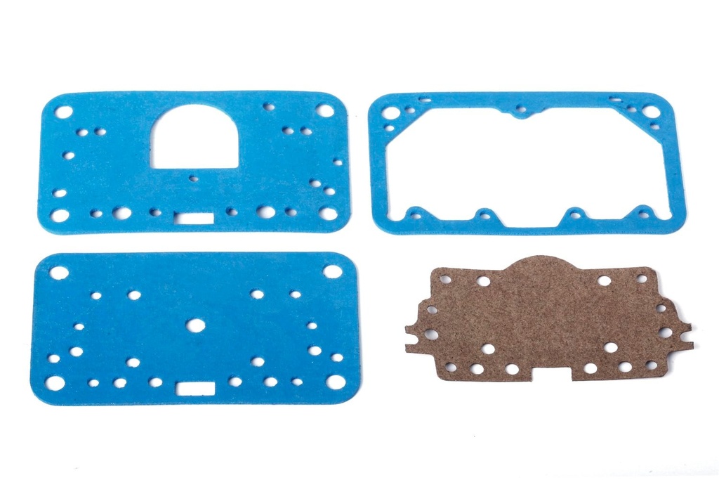 Holley 108-201: 108-201 Fuel Bowl and Metering Gasket Kit Blue, Non-stick