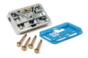 Holley 34-13SA: 34-13SA Secondary Metering Block Conversion Kit - Shiny Aluminum