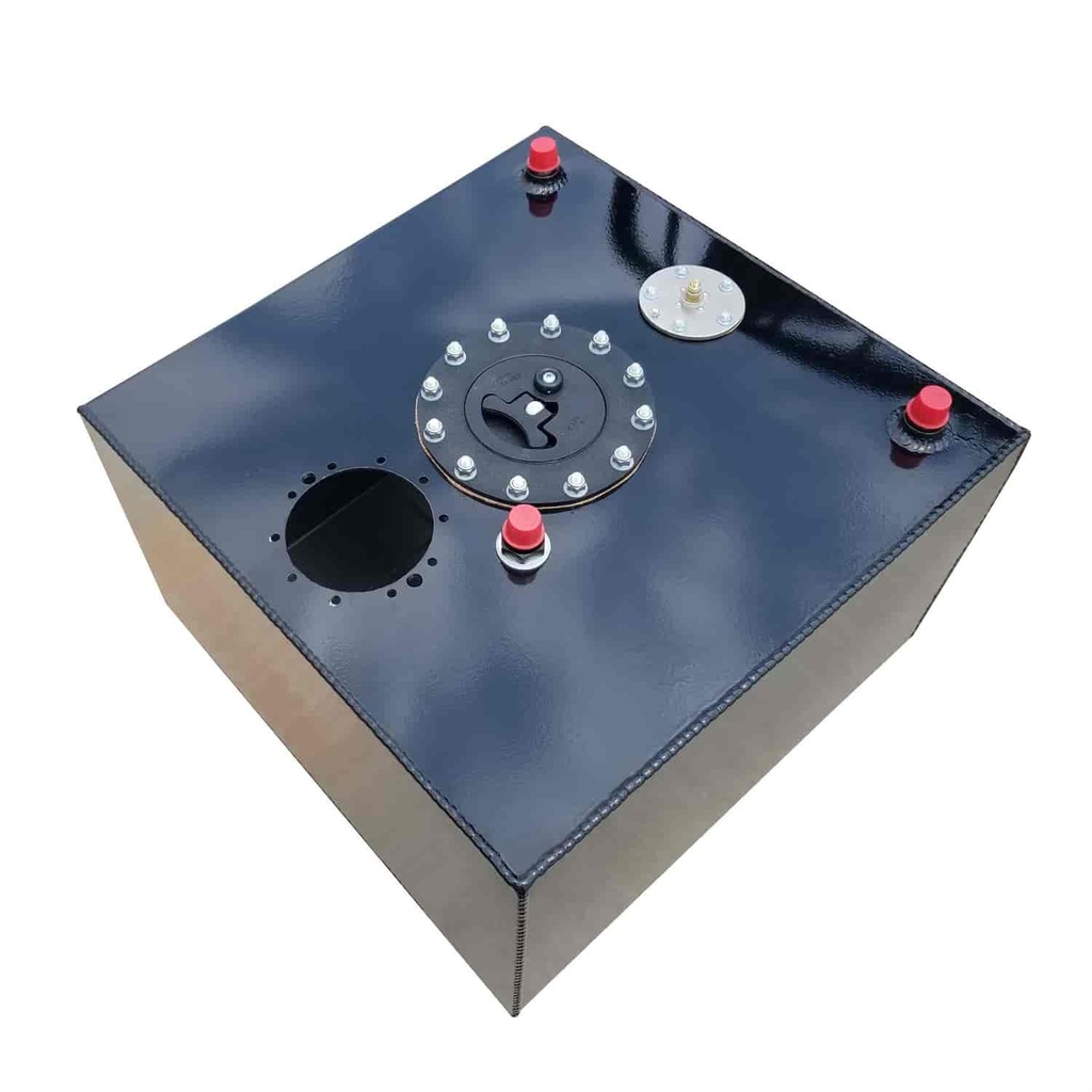 RCI 2150ZDS: 15-Gallon Aluminum EFI Pump Ready Fuel Cell 18 in. L x 20 in. W x 10 in. H - Black