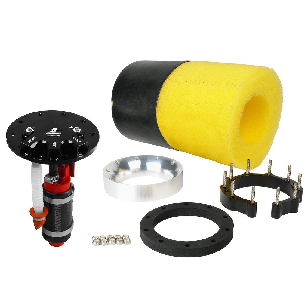 Aeromotive 18688: Phantom Stealth 340 Fuel System 340 Stealth Fuel Pump Supports up to: