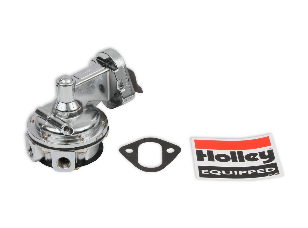 Holley 12-834: 12-834 Chrome High Output Fuel Pump Chevy 283-400