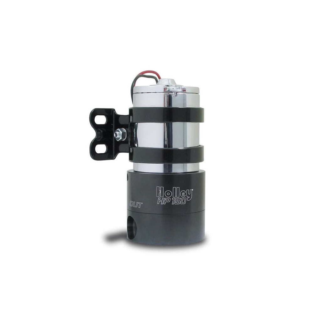 Holley 12-150: 12-150 HP 150 Electric Fuel Pump 140 GPH @ 7 psi Internally regulated to 16 psi Up to 900HP Includes 4-7 psi Regulator