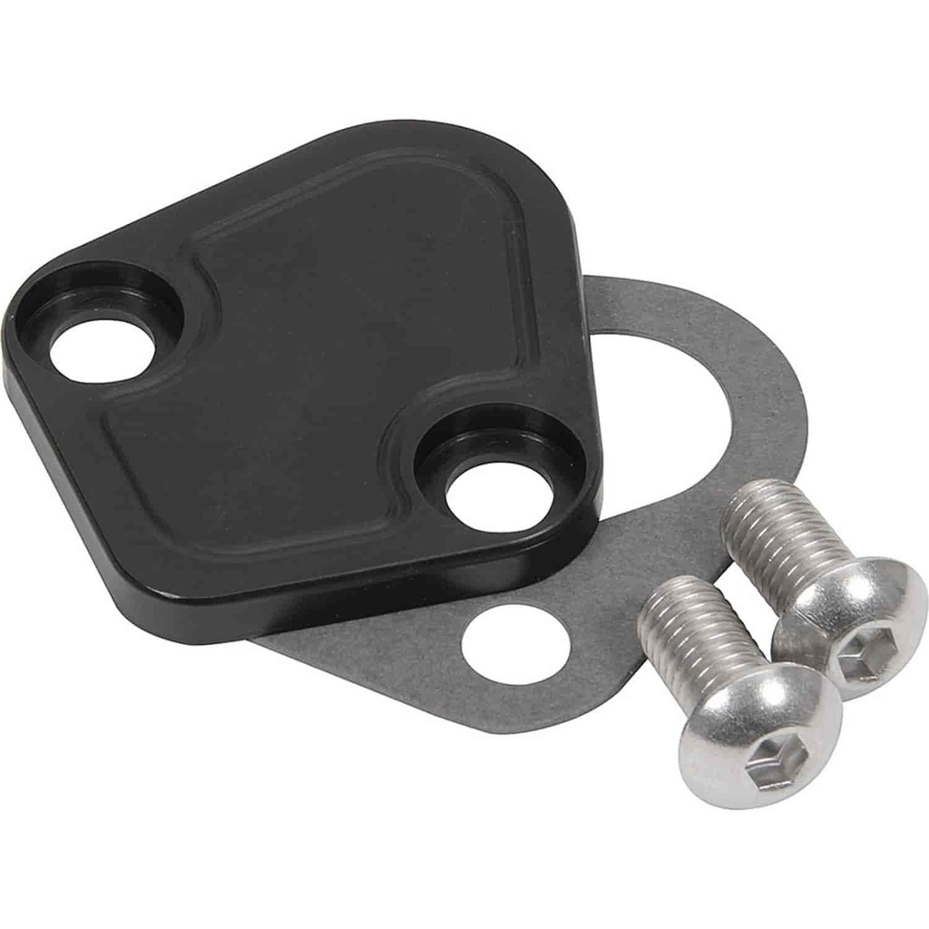 Allstar Performance ALL40307: Big Block Chevy Fuel Pump Block-Off Plate Black