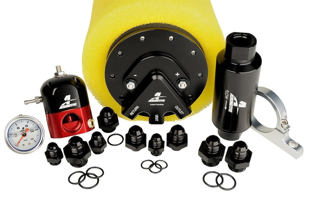 Aeromotive 17254: Carbureted Phantom Stealth 340 Fuel System Kit Up to 900+ HP