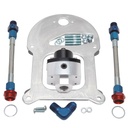 Edelbrock 8192: Fuel Pressure Regulator Kit with Plate Mount Bracket for 4150 Square-bore Flange