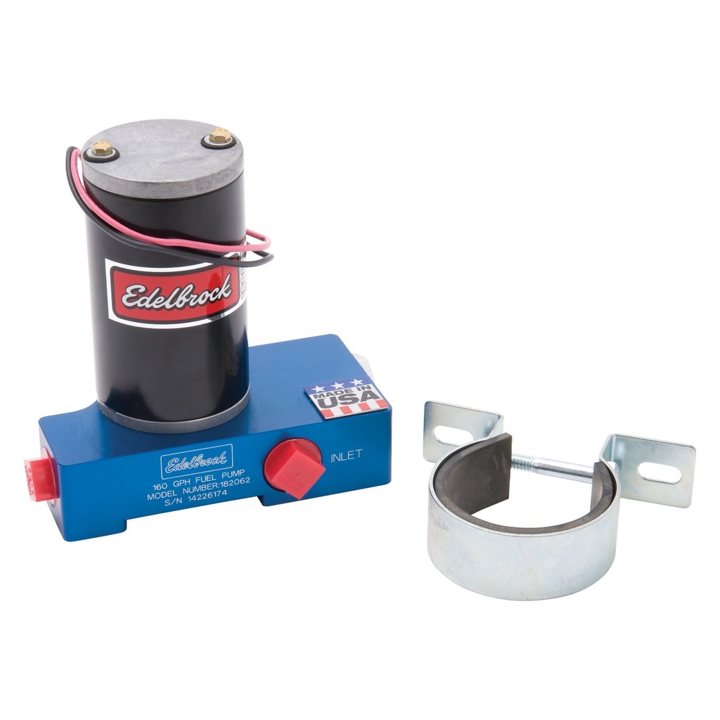 Edelbrock 182062: Quiet-Flo Electric Fuel Pump 160 GPH in Blue