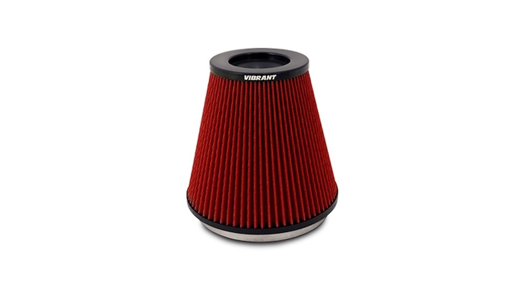 Vibrant Performance 10961: Bellmouth Velocity Stack Performance Air Filter 7" Inlet I.D.