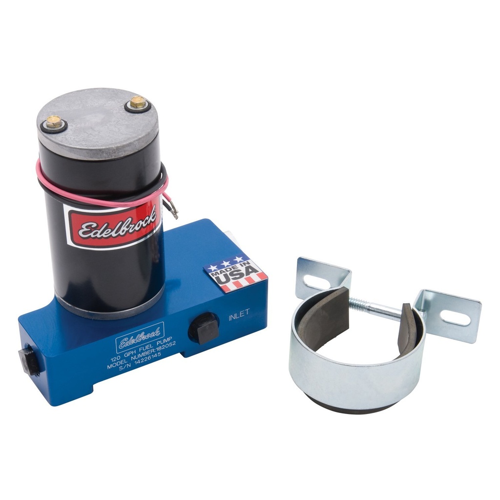 Edelbrock 182052: Quiet-Flo Electric Fuel Pump 120 GPH in Blue