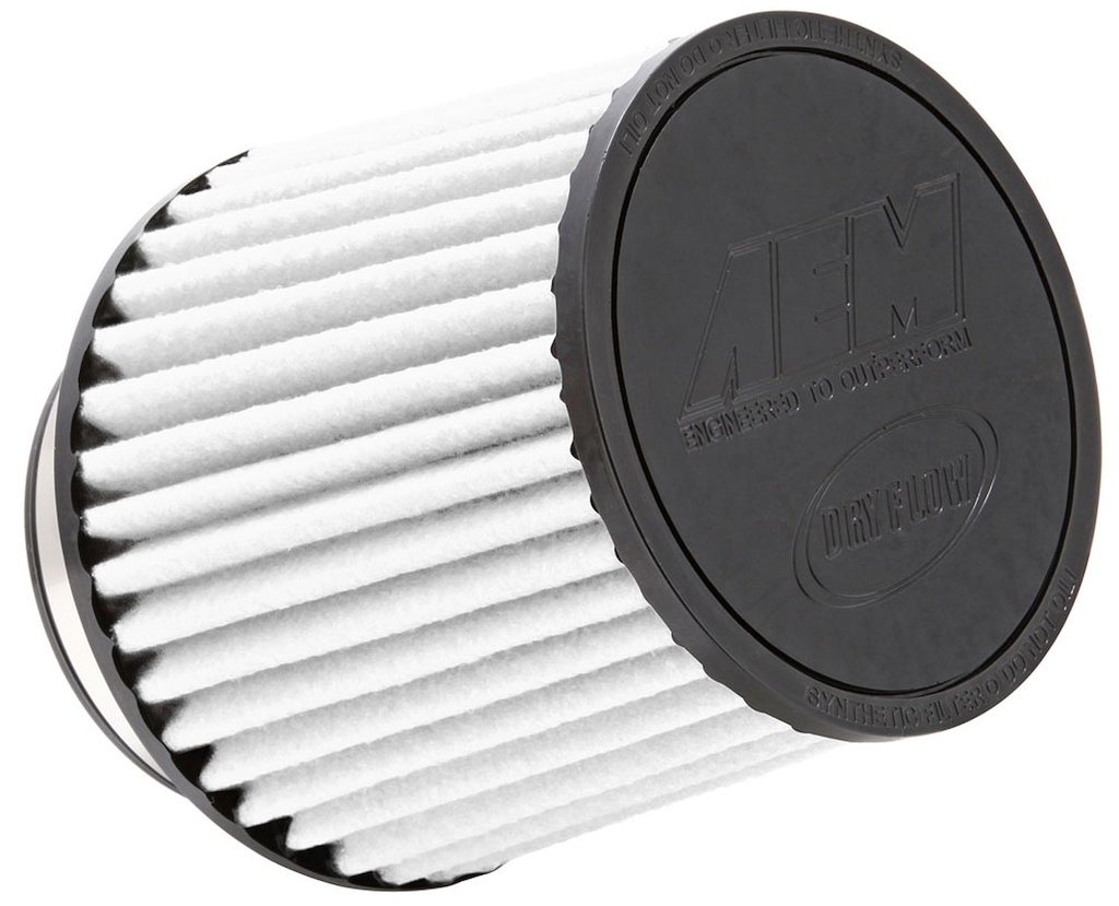 AEM Induction 21-205BF: Universal Round DryFlow Air Filter Outside Diameter: 6"