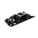 Weiand 8120BK: Street Warrior Aluminum Intake Manifold Small Block Chevy 262-400