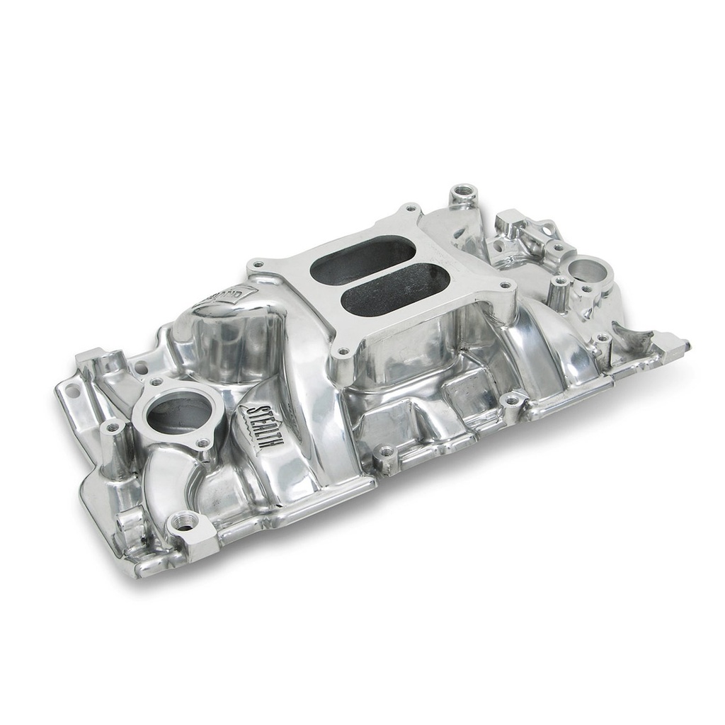 Weiand 8150P: Speed Warrior Intake Manifold 1955-86 Chevy 262-400