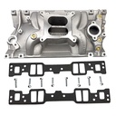 Blueprint Engines BPP350VINT: BPP350VINT SBC Intake Manifold Kit, Dual Plane, Alum, Square Bore, Chevy, Vortec
