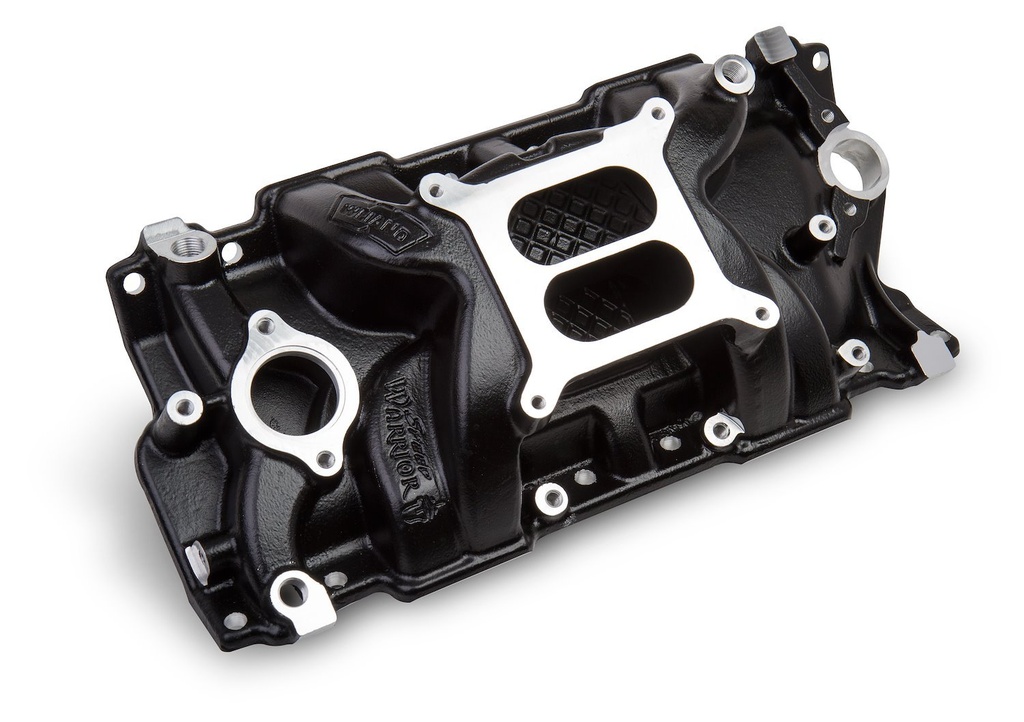 Weiand 8150BK: Speed Warrior Intake Manifold 1955-86 Chevy 262-400