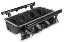Holley 300-670BK: 300-670BK Lo-Ram Intake Manifold Base and Single Injector Fuel Rail Kit GM LS3/L92 - Black Powder-Coated Finish