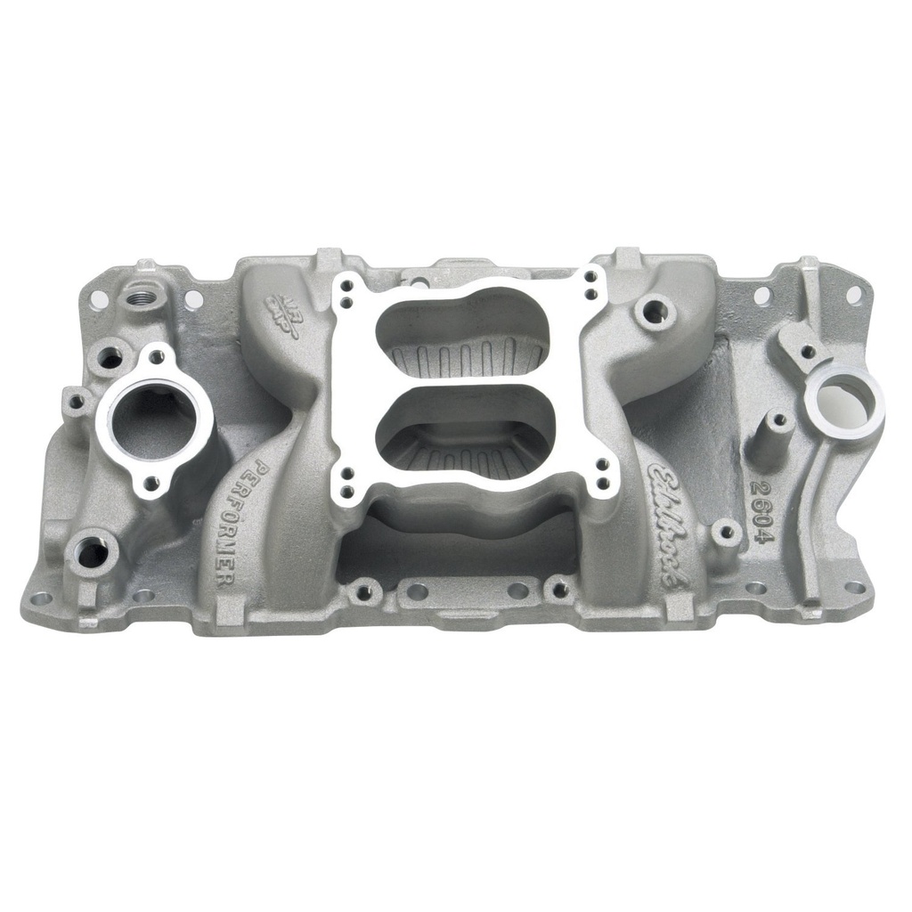 Edelbrock 2604: Performer Air-Gap Intake Manifold for Small Block Chevy with 1987-95 Cast Iron Heads
