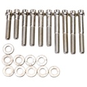 Edelbrock 8507: Intake Manifold Bolt Kit RPM Performer Ford FE