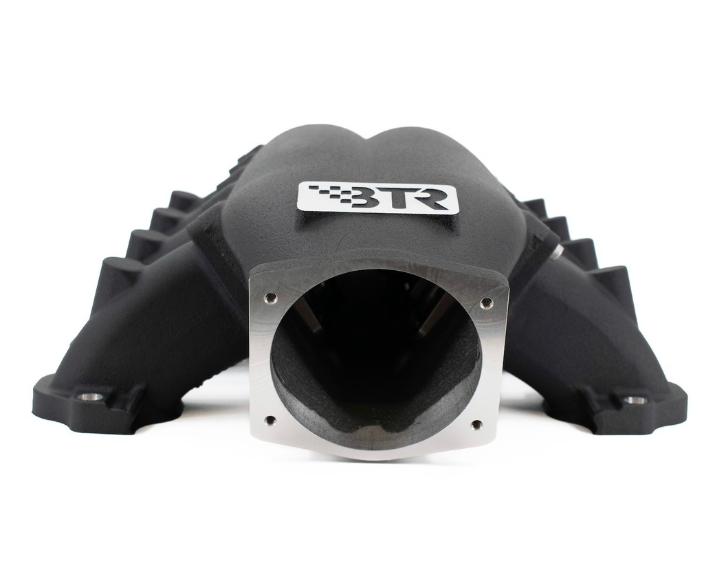 Brian Tooley Racing BTR TRA-GZ-BLK: TRA-GZ-BLK Trinity Series Intake Manifold, Ford Godzilla Engines [Black Finish]