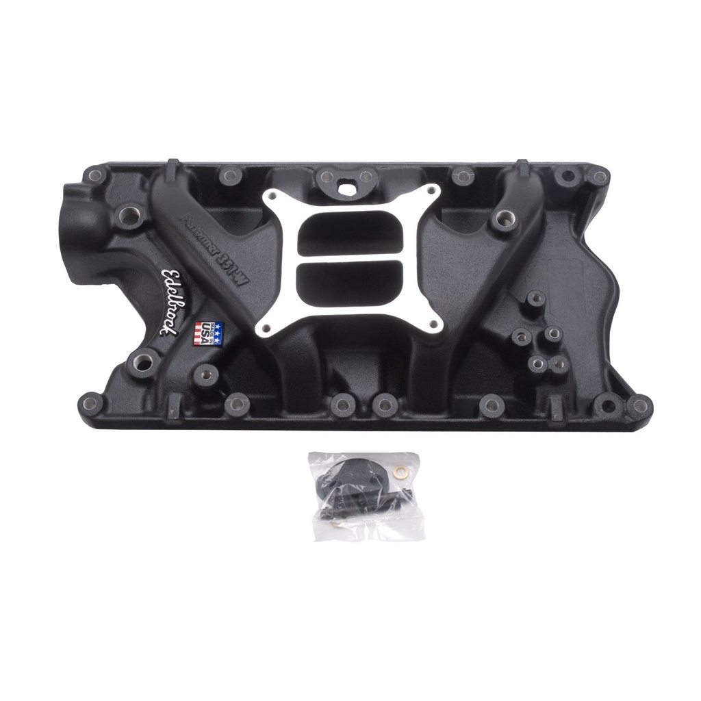 Edelbrock 21813: Performer 351W Ford Intake Manifold Black Powdercoated