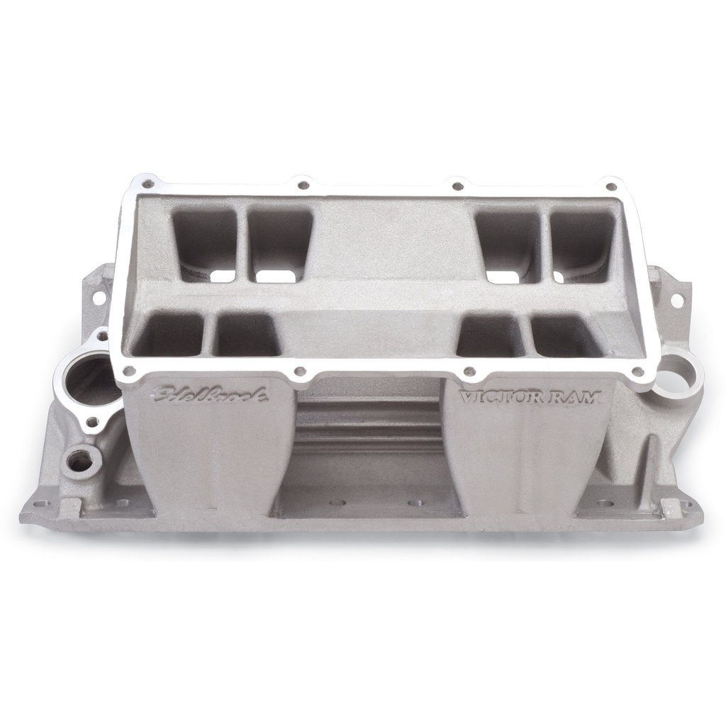 Edelbrock 7070: Victor Ram 23° Tunnel Ram Intake Manifold Base only for Small Block Chevy