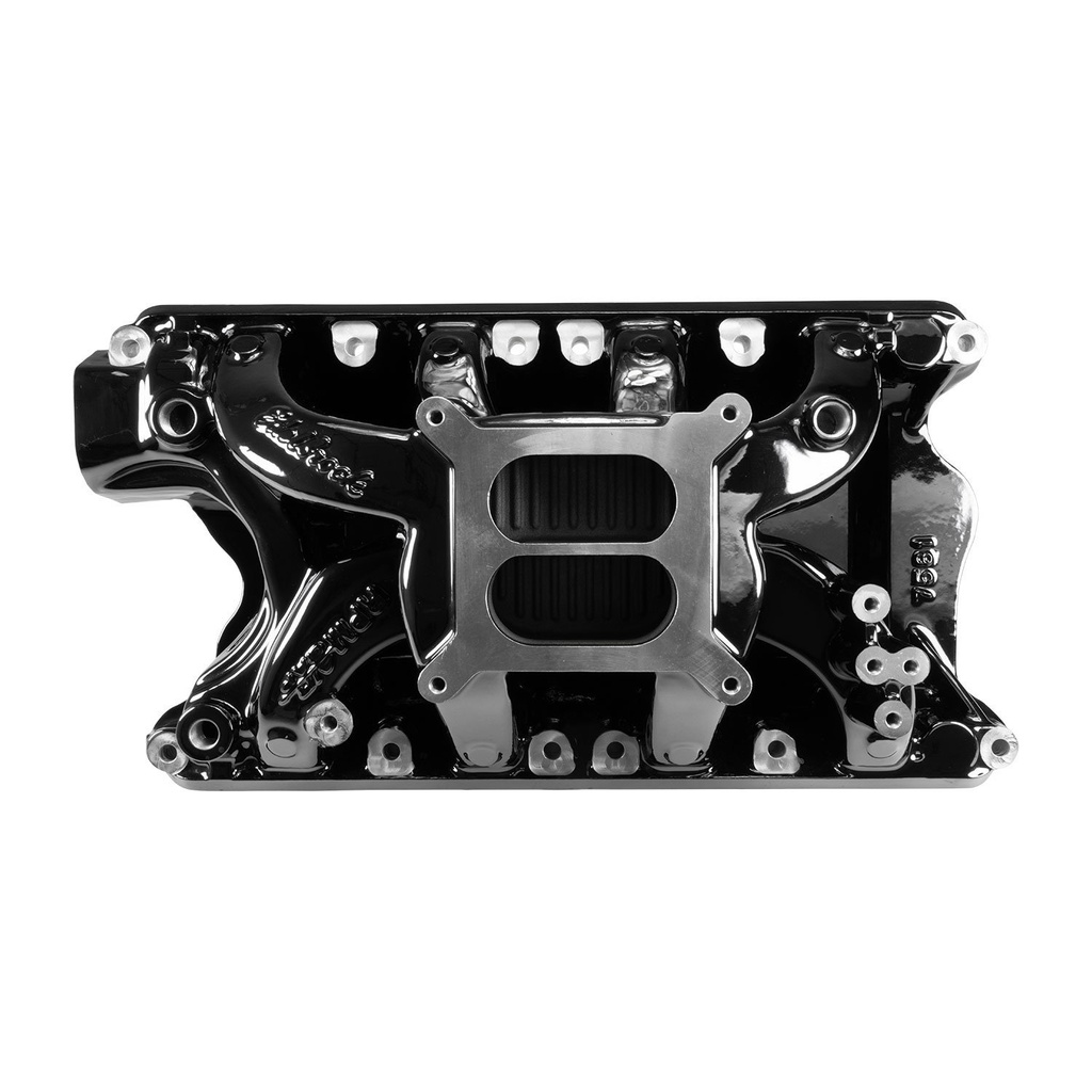 Edelbrock 7581-BP: 7581-BP RPM Air-Gap Intake Manifold for Ford 351W [Black Plasma Finish]