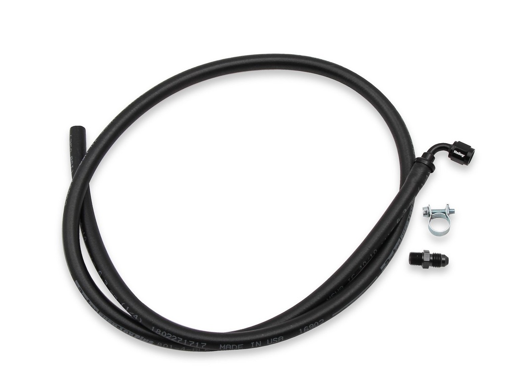 Holley 26-552: 26-552 GM LS Steam Tube Kit with Push-On Black Hose