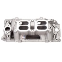 Edelbrock 7520: RPM Air-Gap Dual-Quad Manifold 1975 and Earlier BB-Chevy with Oval Ports