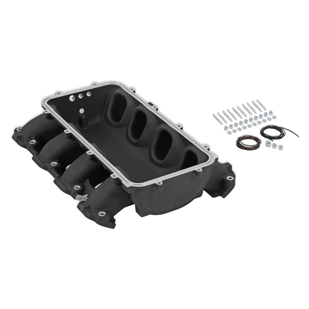 Holley 300-710BK: 300-710BK Lo-Ram Intake Manifold Base for Direct Injected GM Gen V LT Engines (Black)