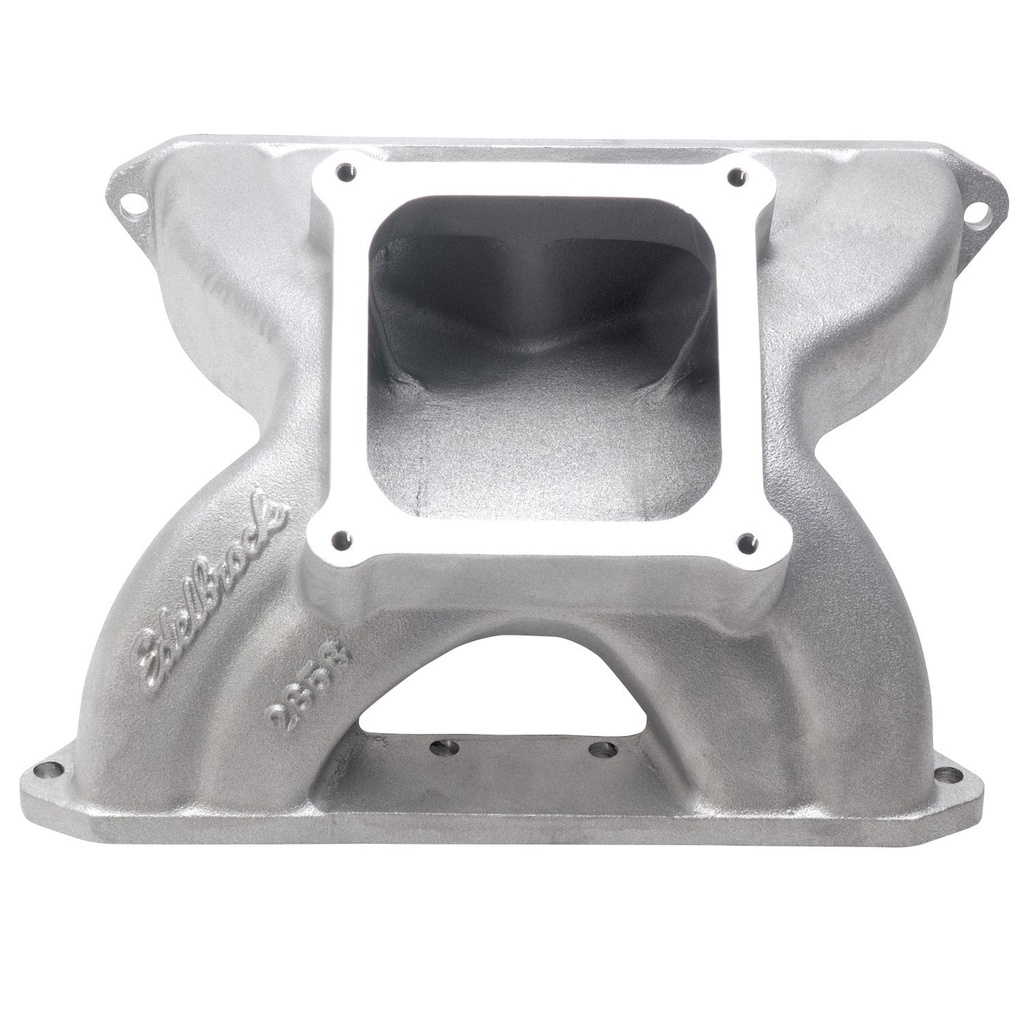 Edelbrock 2858: Victor Glidden 15°-18° Spider Intake Manifold for Small Block Chevy