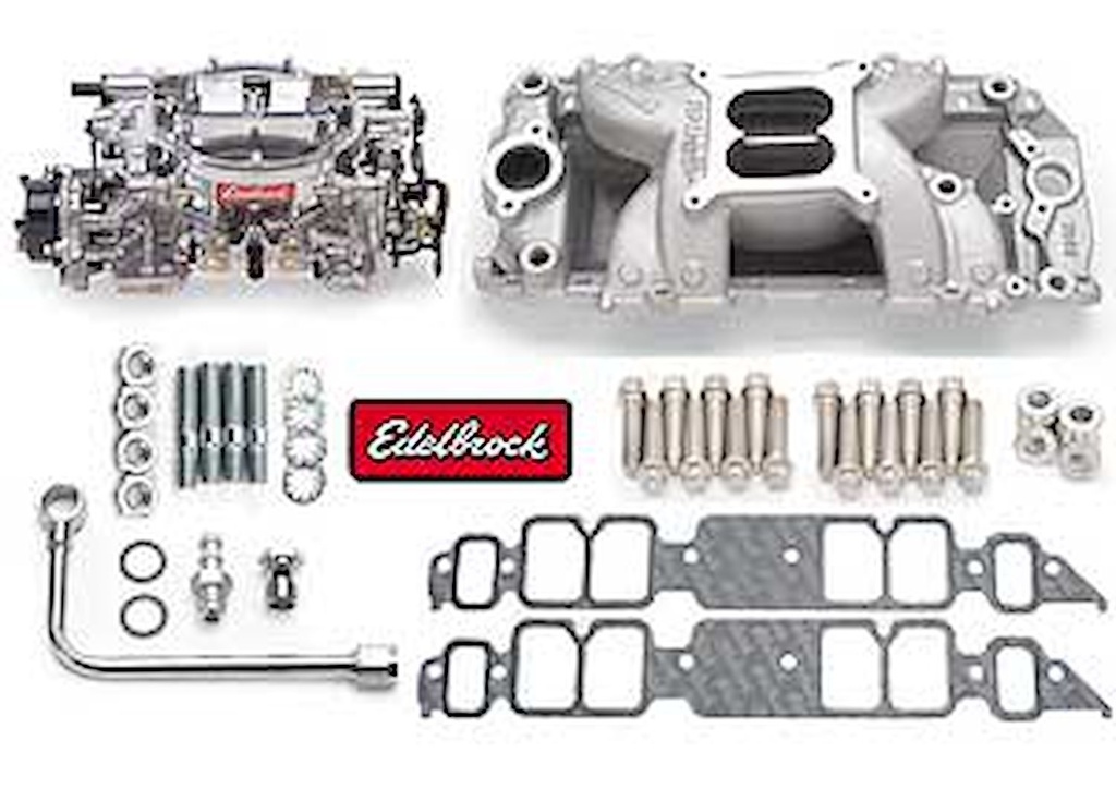 Edelbrock 2075: Single-Quad RPM Air-Gap Manifold and Carburetor Kit for Small Block Chrysler 340/360