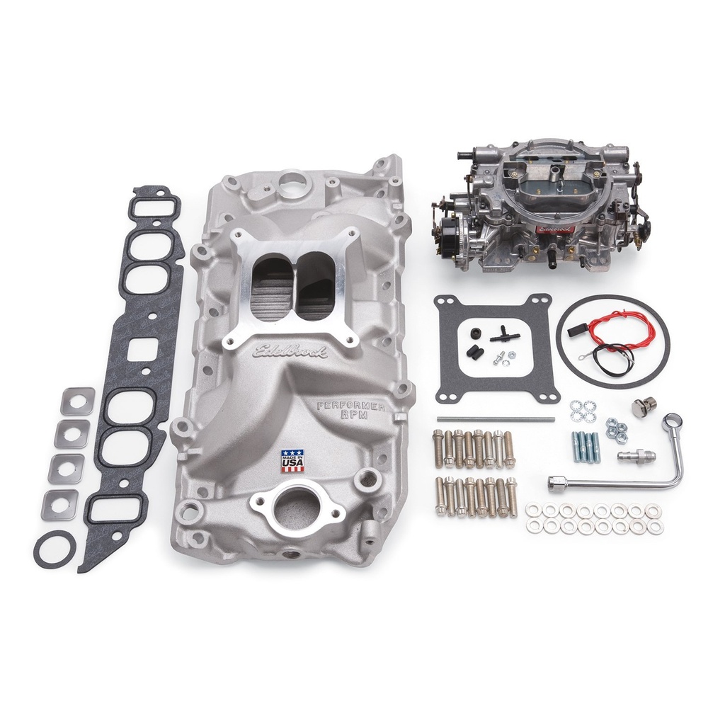 Edelbrock 2062: Single-Quad RPM Manifold and Carburetor Kit for Oval Port Big Block Chevy