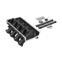 Holley 300-921BK: 300-921BK Ultra Lo-Ram Modular Intake Manifold Base w/Fuel Rails for Ford Coyote Engines (Black)