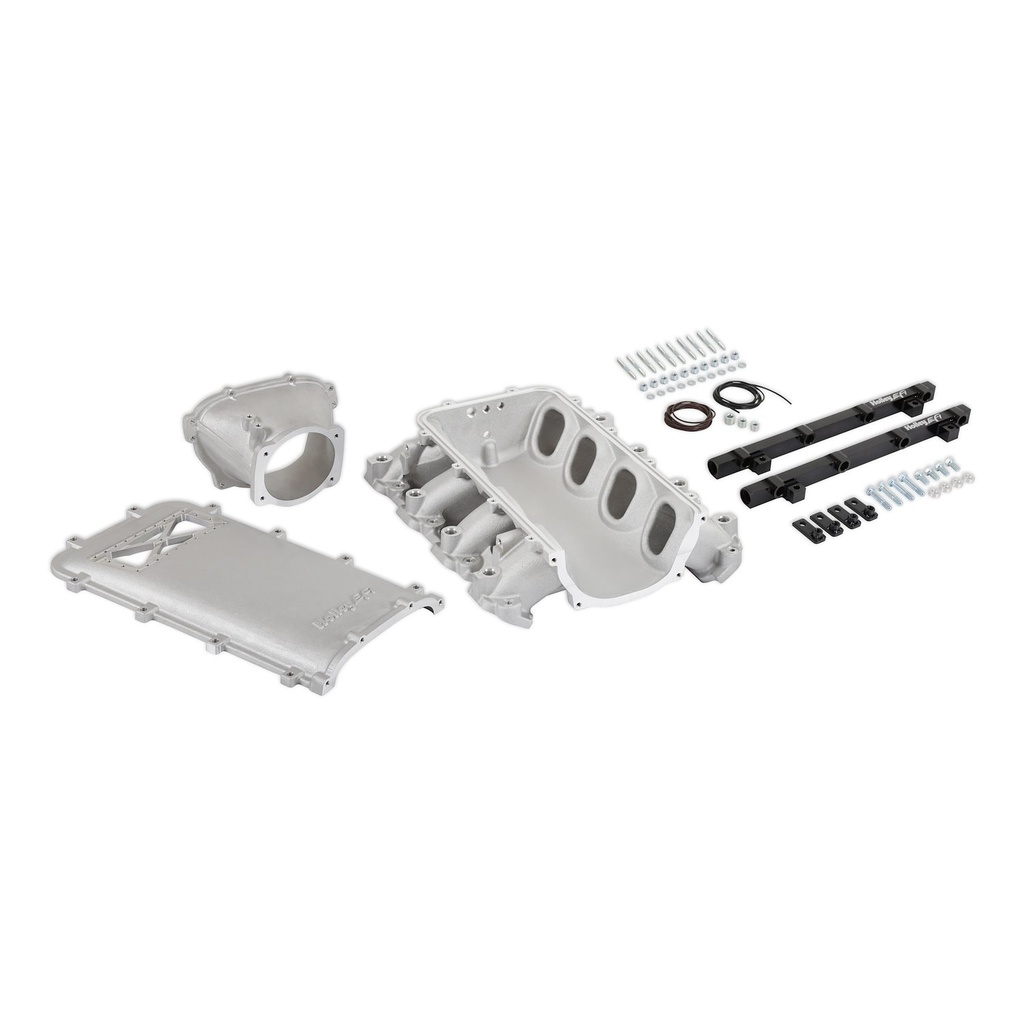 Holley 300-719: 300-719 Ultra Lo-Ram Intake Manifold w/Burst Panel for Port Injected GM Gen V LT Engines (Satin)