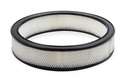 Holley 120-178: 120-178 Air Filter - 14"x3" - White Paper Element - Black Ring
