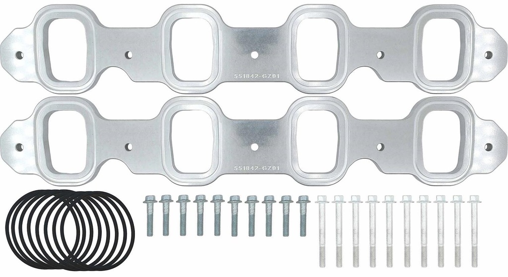 ICT Billet 551842-GZ01: 551842-GZ01 Intake Manifold Weld Flange Set for Ford 7.3L Godzilla Engine