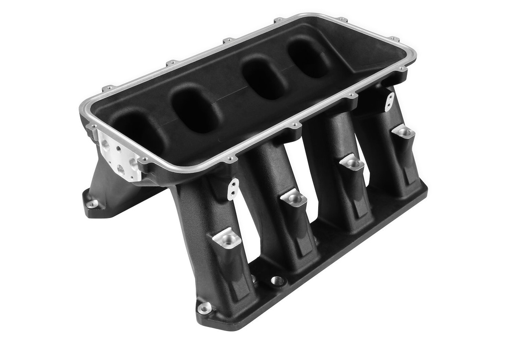 Holley 300-653BK: 300-653BK Hi-Ram EFI Intake Manifold Base, Fits 5.7L, 2005-2010 6.1L, and 6.4L Gen III Hemi Engines - Black Ceramic Finish