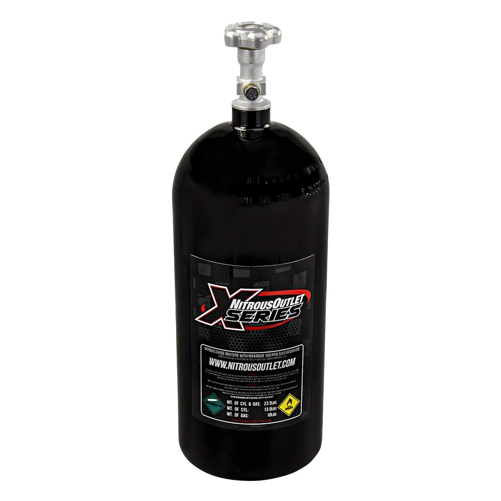 Nitrous Outlet 22-30140: 22-30140 X-Series 10lb Nitrous Bottle