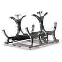 Nitrous Outlet 00-32015-6: 00-32015-6 Dual Billet Automatic Heated Horizontal Mount Bottle Bracket, 10lb/15lb/6AN