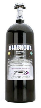ZEX Nitrous 82340B: Standard Nitrous Bottle 10 lbs. Black