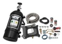 NOS 05001BNOS: Powershot Nitrous System Kit Holley 4150 Square Bore and Edelbrock Carburetors [10 lb. Black Bottle]